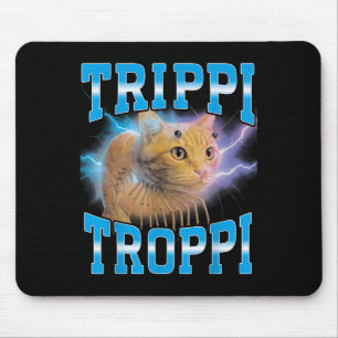 Surreal Italian Brainrot Meme Trippi Troppi Cat Fu Mouse Mat
