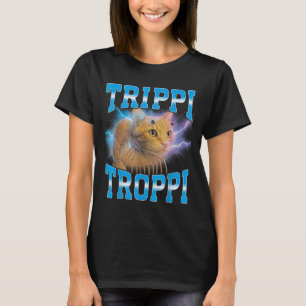 Surreal Italian Brainrot Meme Trippi Troppi Cat Fu T-Shirt