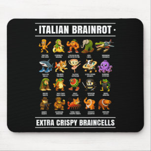 Surreal Italian Brainrot Shirt Funny Alpha Italian Mouse Mat