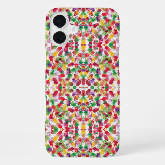Surreal Kaleidoscope Ice Pop Art iPhone 16 Plus Case