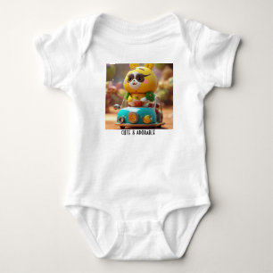 "Surreal Kawaii Fantasy: Cute Cartoon Extravaganza Baby Bodysuit