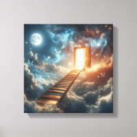 Surreal Ladder to Sky Door Concept