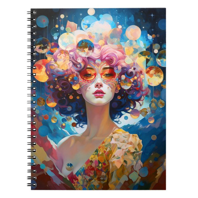 Surreal Lady Fantasy Art Notebook (Front)