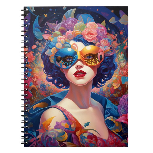 Surreal Lady Fantasy Art Notebook (Front)