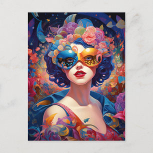 Surreal Lady Fantasy Art Postcard