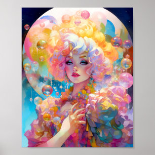 Surreal Lady Fantasy Art Poster