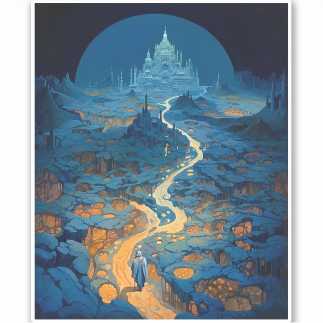 Surreal Landscape Castle Fantasy Art (Front)
