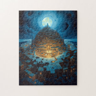 Surreal Landscape City Maze Fantasy Art Jigsaw Puzzle