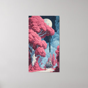 Surreal Landscape Dreamscape Oil Painting Colour H Canvas Print