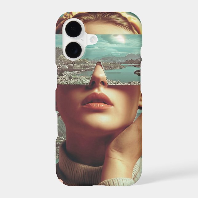 Surreal Landscape Vision, Surreal female portrait  (Back)