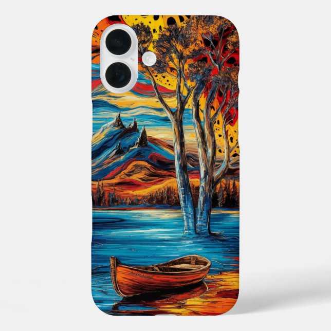 Surreal Landscape with Vibrant Hues Case-Mate iPhone Case (Back)