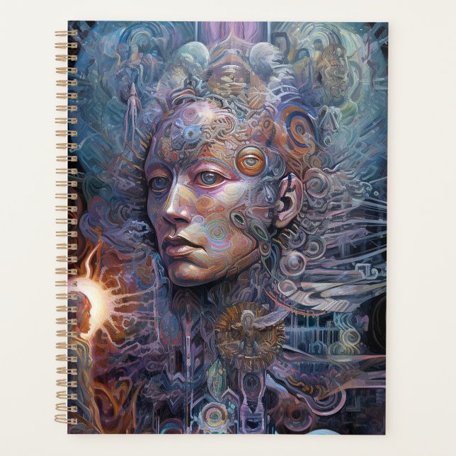 Surreal Man Visionary Art Planner (Front)
