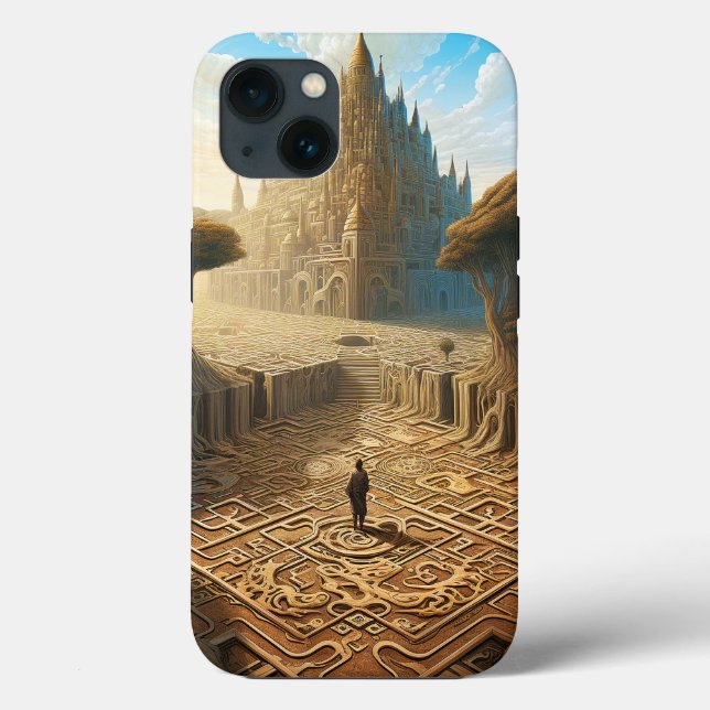 Surreal Maze Castle Landscape Fantasy Art Case-Mate iPhone Case (Back)