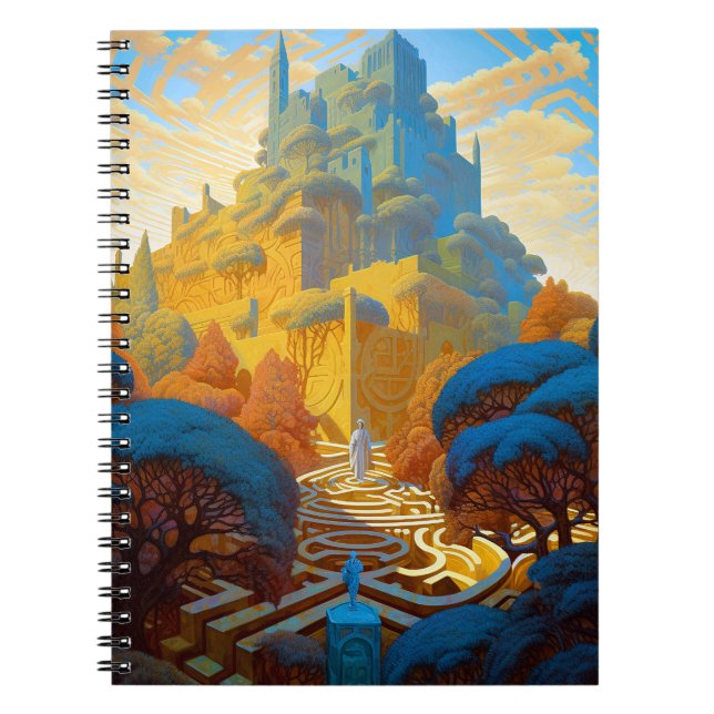 Surreal Maze City Notebook (Front)