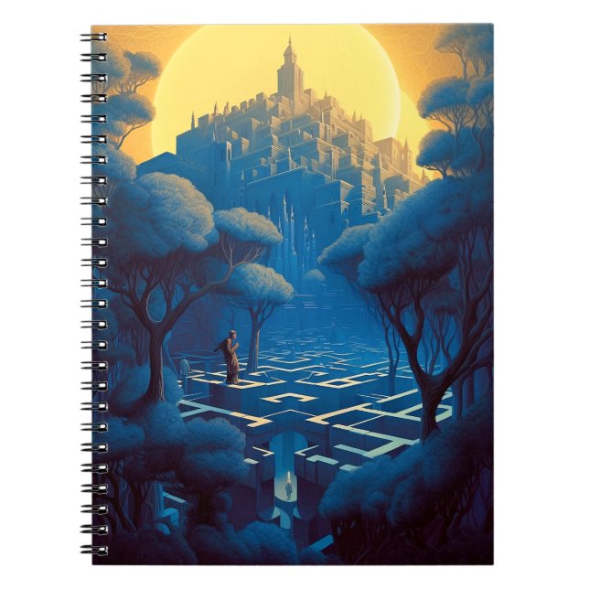 Surreal Maze City Notebook (Front)