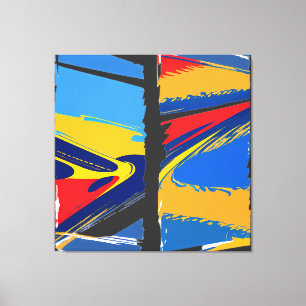 Surreal Mindscape: City within a Woman's Head Canvas Print