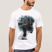 Surreal Mindscape: City within a Woman's Head