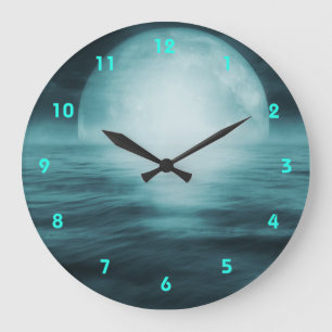 Surreal Moonlight Wall Clock