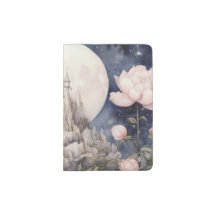 Surreal Moonstone Tower with Peonies