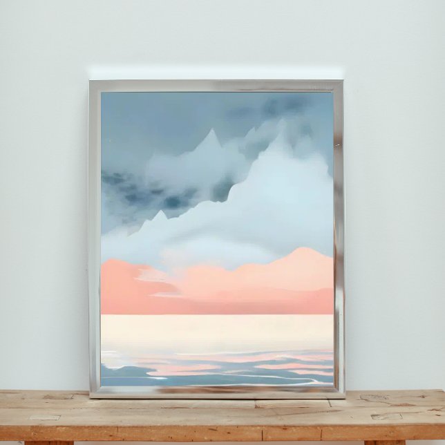 Surreal Mountain Lake Photo Print (Creator Uploaded)