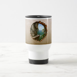 Surreal Mountain Landscape Travel Mug