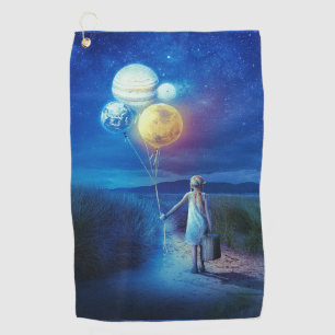 Surreal Moving to Her Future  Golf Towel