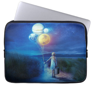 Surreal Moving to Her Future  Laptop Sleeve