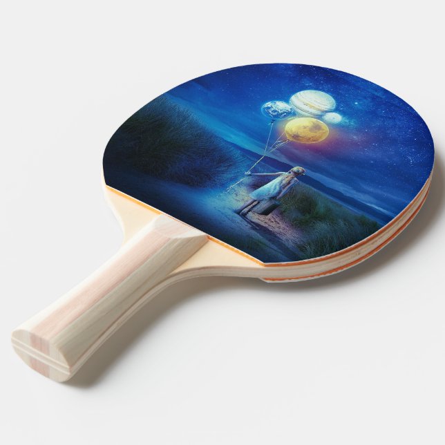 Surreal Moving to Her Future  Ping Pong Paddle (Front Angle)