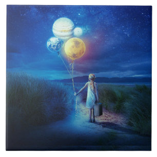 Surreal Moving to Her Future Tile