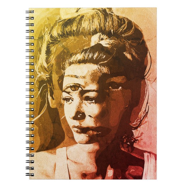 Surreal Multi-Eyed Portrait – Abstract Psychedelic Notebook (Front)