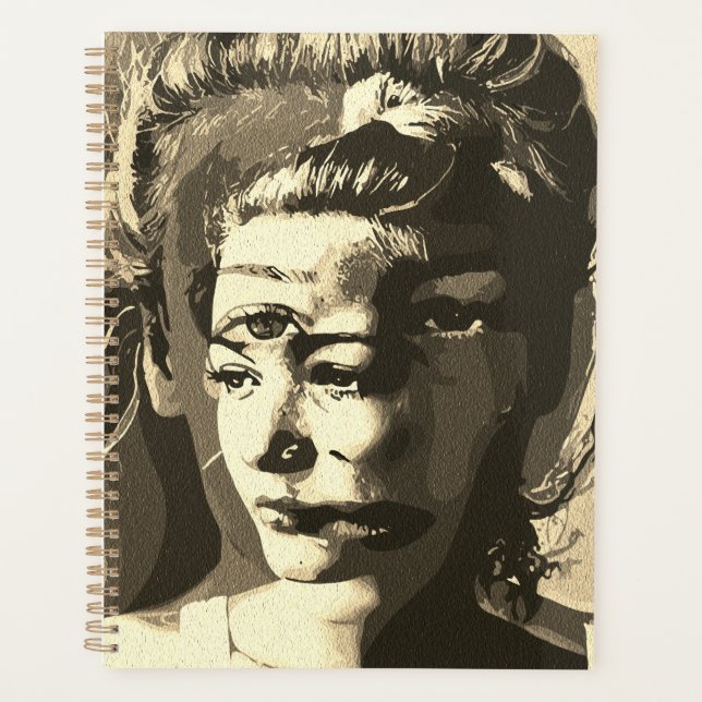Surreal Multi-Eyed Portrait – Abstract Psychedelic Planner (Front)