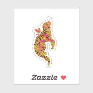Surreal Neon Tiger
