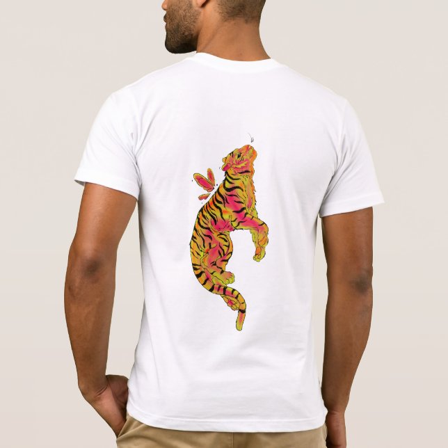 Surreal Neon Tiger T-Shirt (Back)