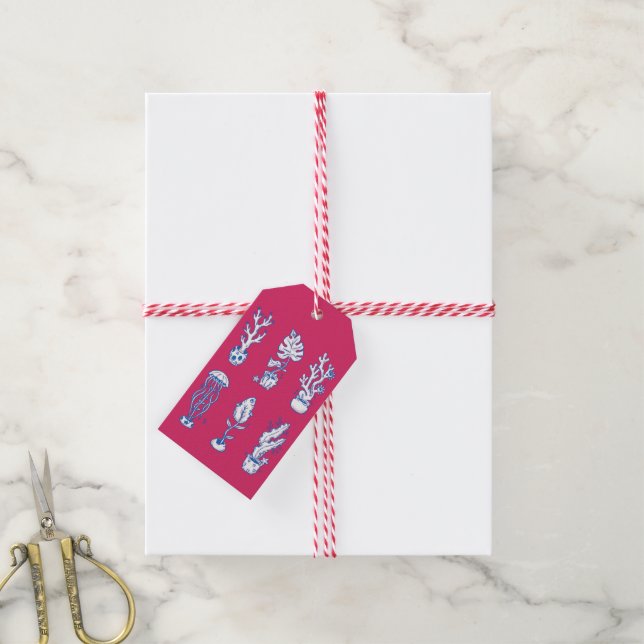 Surreal Ocean Botanicals Gift Tags (With Twine)