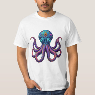 Surreal Octopus Logo Multi-Eyed Cephalopod T-Shirt