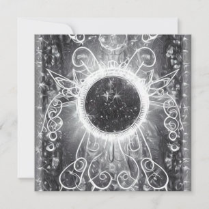 Surreal Painted Cosmic Window Invitation