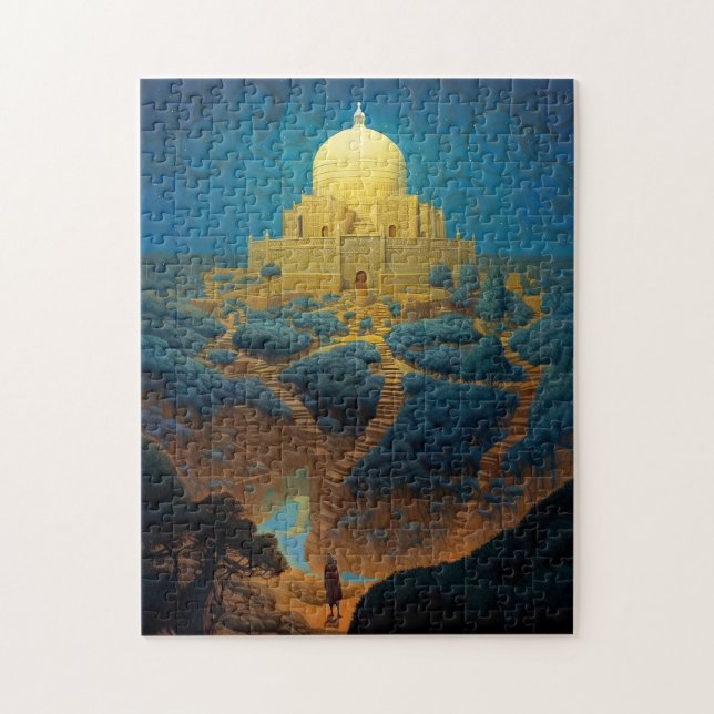 Surreal Palace Landscape Jigsaw Puzzle (Vertical)