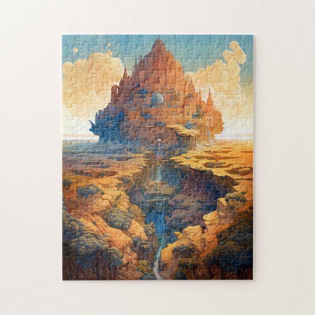 Surreal Palace Landscape Jigsaw Puzzle (Vertical)