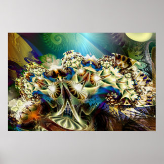 surreal plant poster