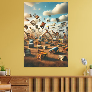 Surreal Playground - Oversized Objects Canvas Print