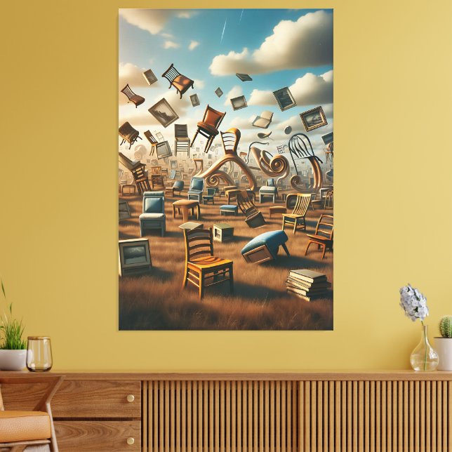 Surreal Playground - Oversized Objects Canvas Print (Insitu(LivingRoom))