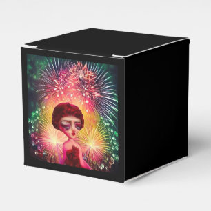 Surreal Pop New Years Fireworks Doll Favour Box