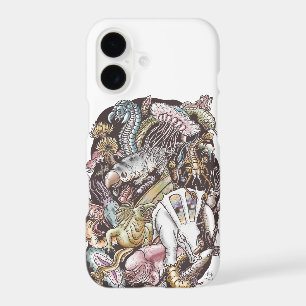 Surreal Prehistoric Creatures Art White Phone Case