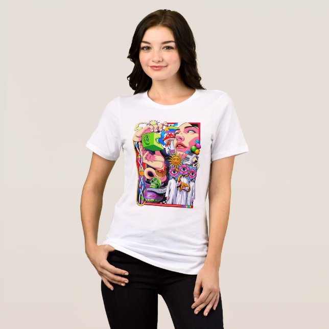 Surreal Psychedelic Graphic Tee (Front Full)