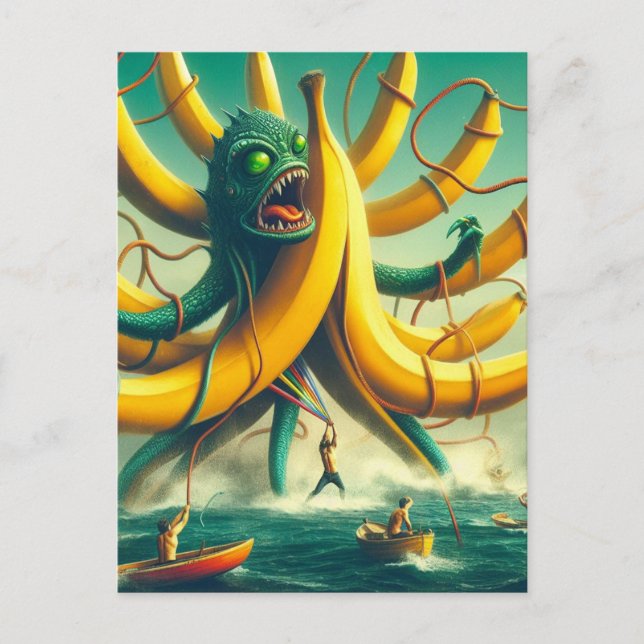 Surreal Release the Banana Kracken Postcard (Front)