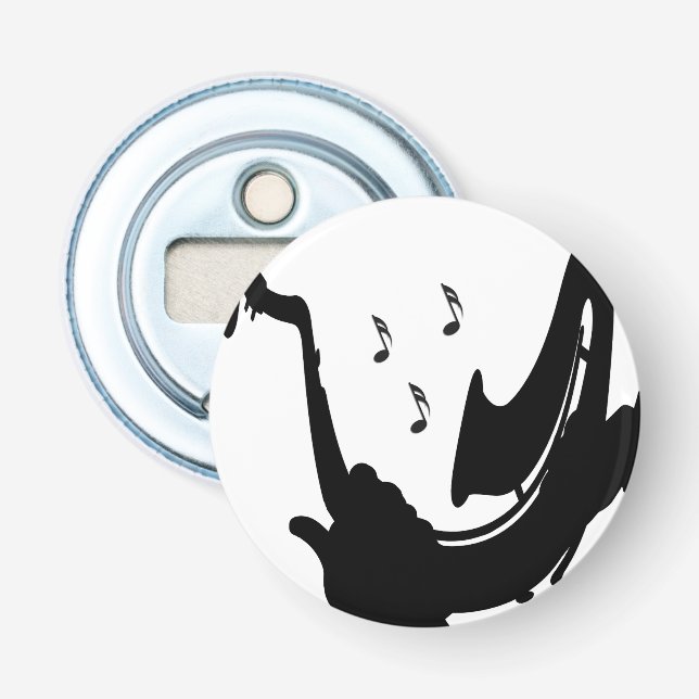 Surreal Saxophone Play Bottle Opener (Front)