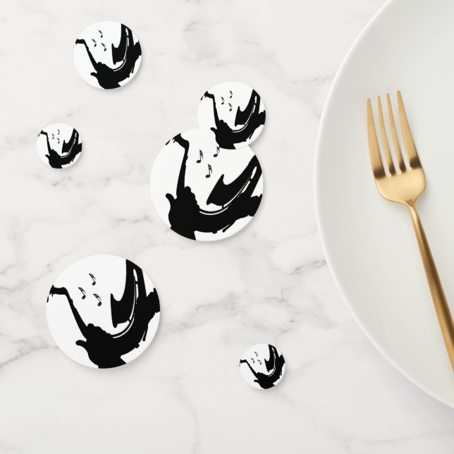 Surreal Saxophone Play Confetti (Group)