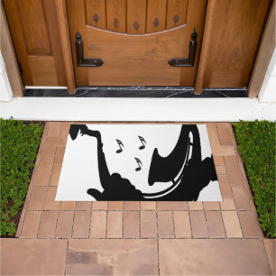 Surreal Saxophone Play Doormat