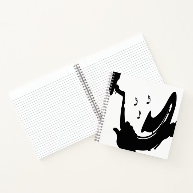 Surreal Saxophone Play Notebook (Inside)