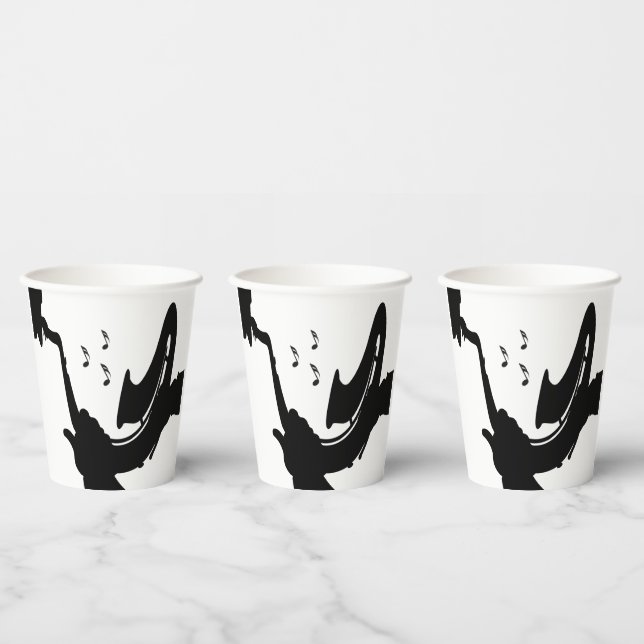 Surreal Saxophone Play Paper Cups (Multi)